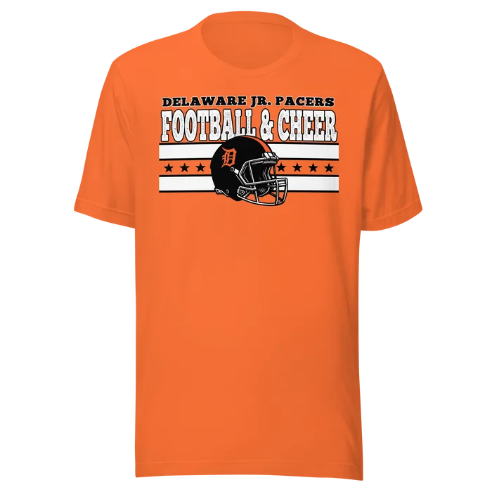 Football & Cheer Tee — Delaware Jr Pacers
